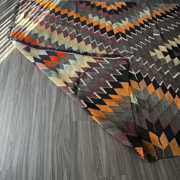 Multicolor Kilim Turkish Wool Area Rug 10 x 6 - Picture 13 of 13